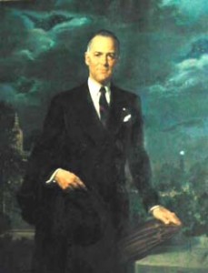 Gov. Lodge portrait painting photo