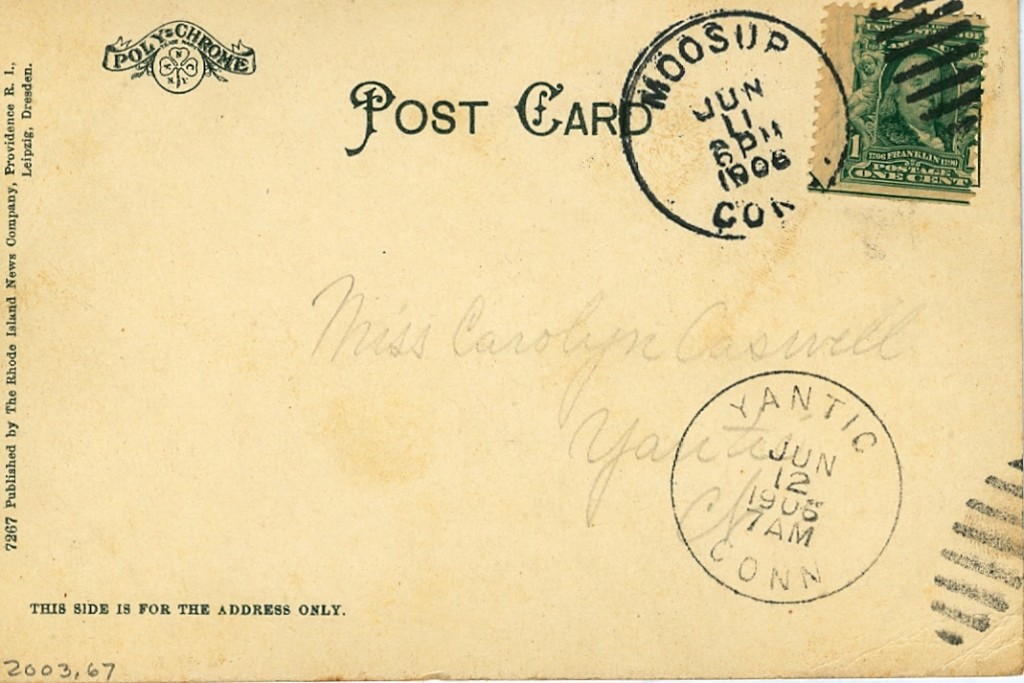 Postcards Aldrich, Manufacturing Company, Moosup Museum of Connecticut History