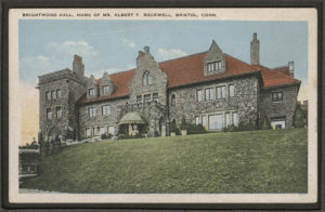 Postcard of Brightwood Hall, Home of Mr. Albert F. Fockwell