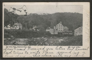 Postcard of The Cotton Mills