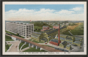 Postcard of Factory of The Mallory Hat Company