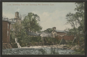 Postcard of Quinbaug River near Quinbaug Mill