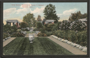 Postcard of Italian Garden Residence of Frances T. Maxwell