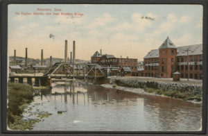 Postcard of The Factory District View from Brooklyn Bridge