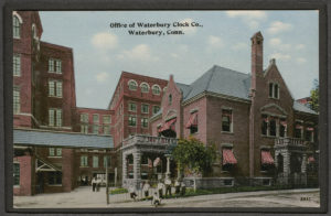 Postcard of Office of Waterbury Clock Company