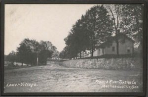 Postcard of Lower Village, French River Textile Plant