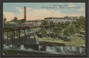 Postcard of American Thread Company Mill No. 4 from West Side