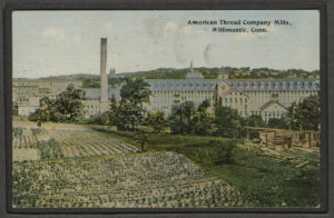 Postcard of American Thread Company Mills