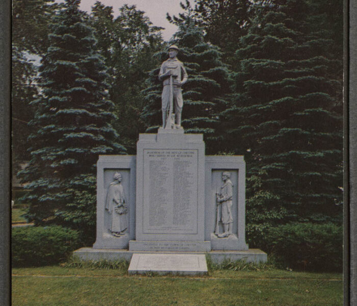 Ansichtkaart van Wereld Oorlog Monument