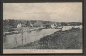 Postcard of Ivory Factory and Lake