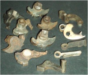 Broken U.S. Military Musket Lock Parts, 1817-1865