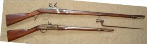 Shoulder Arms Top: U.S. Model 1819 Hall Rifle, Simeon North Contract of 1831