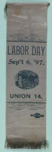 Labor Day 1897 Horseshoers Union # 47 Ribbon