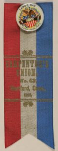 Labor Day 1891 Typographical Union # 127 Ribbon and Botton