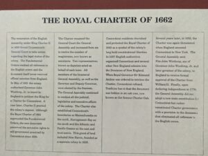 Descriptive Plaque about the history of the Royal Charter