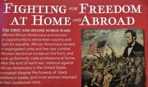 Top of a Banner: The Fighting for Freedom at Home and Abroad. The Era of a new exhibit on Freedom: A History of the US