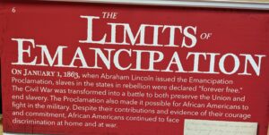 Top of a Banner: The Limits of Emancipation. An exhibit on Freedom: A History of the US