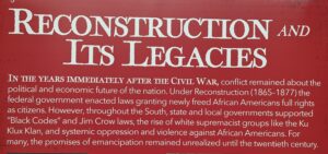 Top of a Banner: Reconstruction and its Legacies. A new exhibit on Freedom: A History of the US