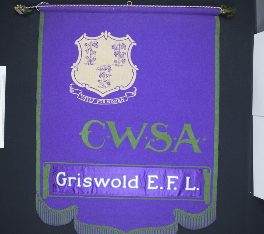 Suffrage Banner for Griswold E.F.L.